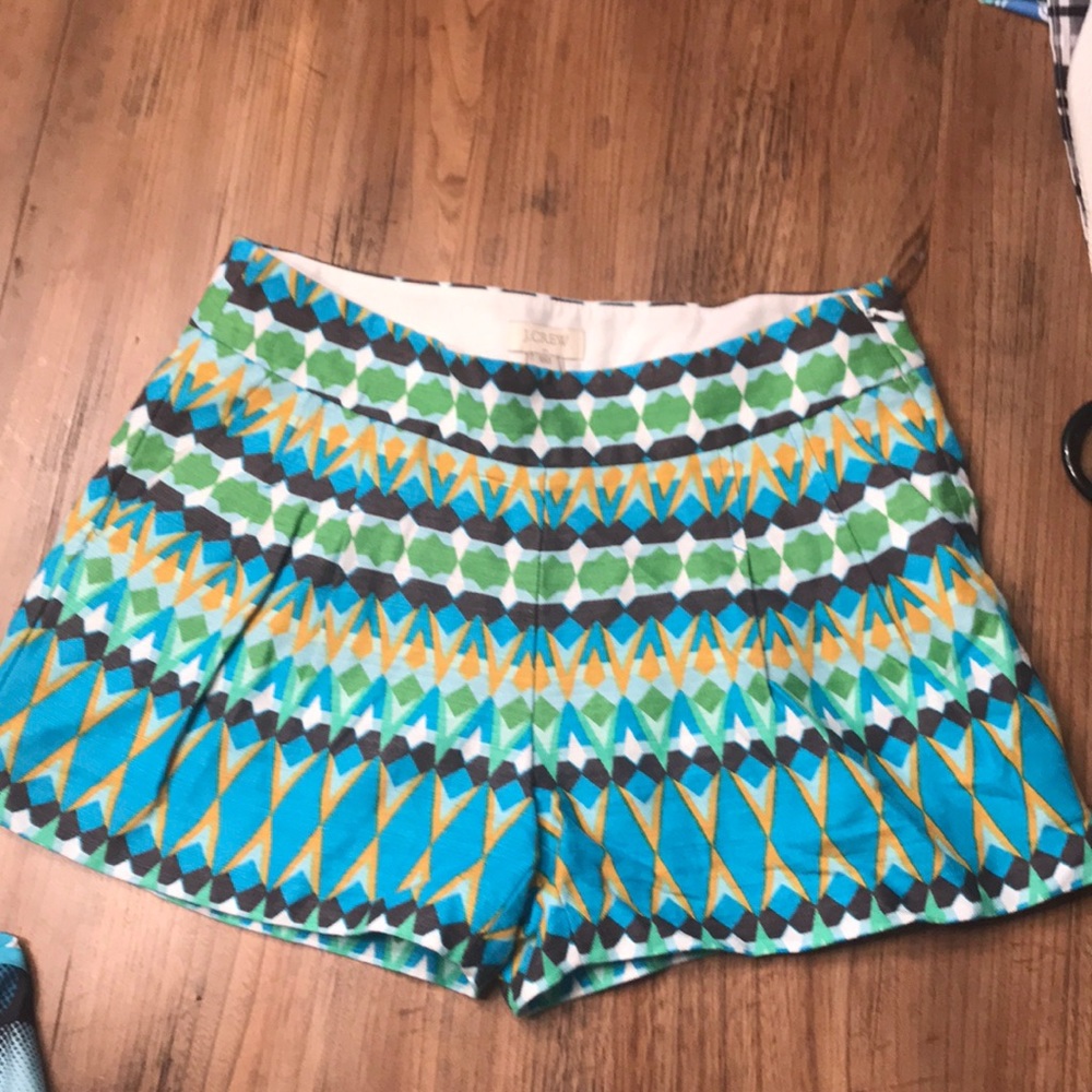 J.Crew double zero multi colored shorts